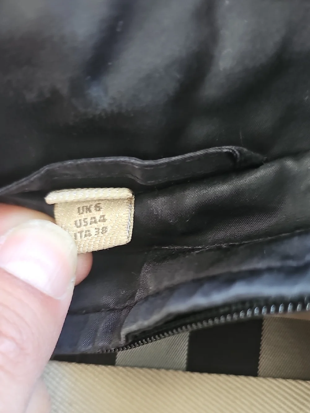 Burberry Brit Black Trench Jacket Womens Size 4 - Picture 3 of 11
